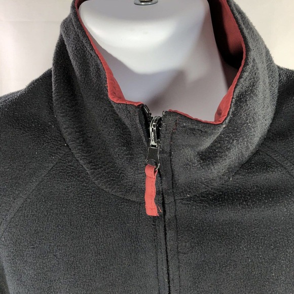 MUNSINGWEAR REVERSIBLE JACKET LARGE FLEECE FULL ZIP MOCK NECK LONG SLEEVE COAT - Picture 5 of 16